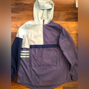 Adidas color block raincoat